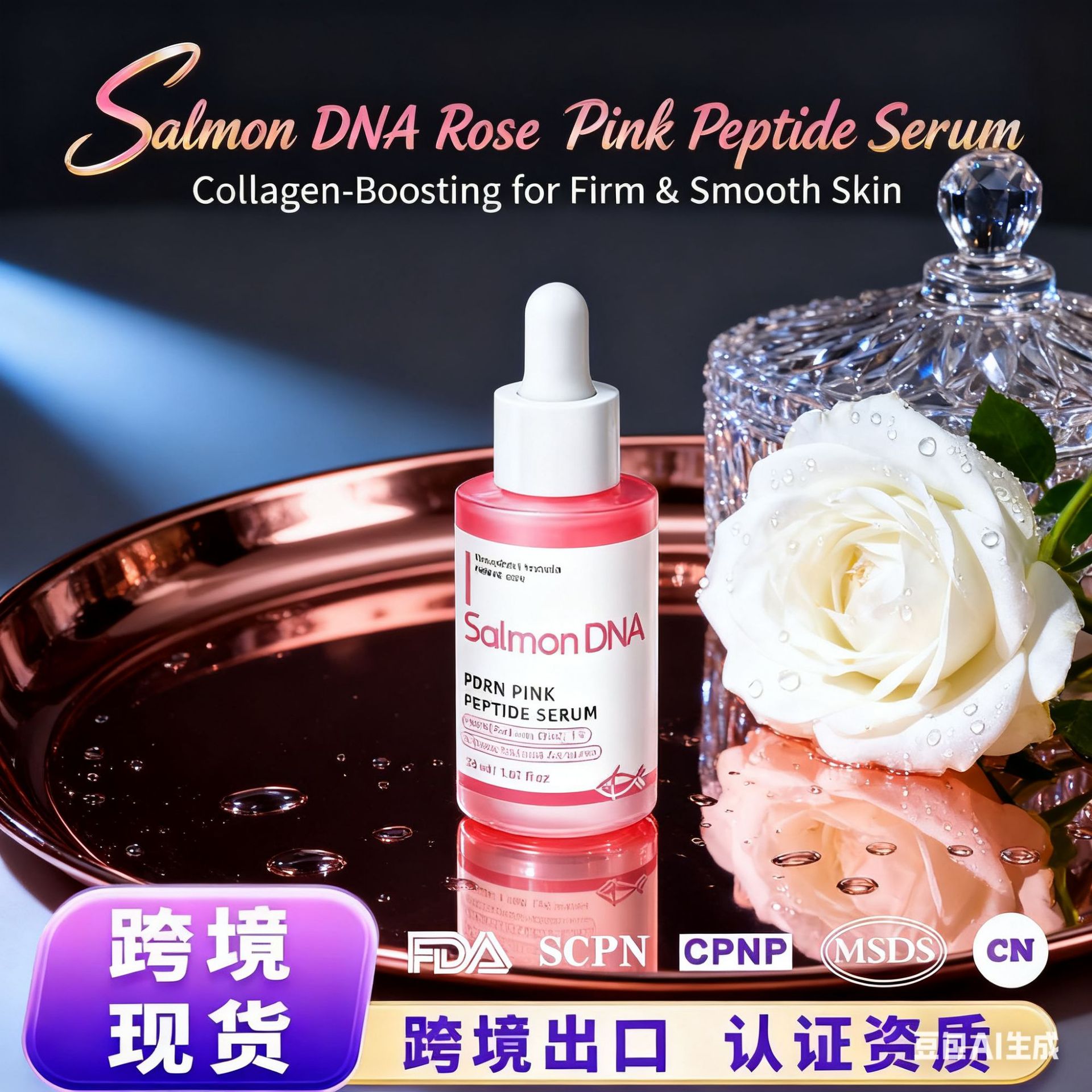 Amazon Salmondna Salmon Essence Niacinamide Facial Essence Whitening and Hydrating Skin Care Moisturizing