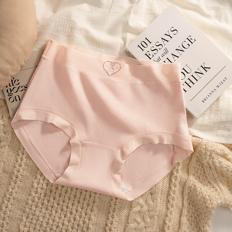 Fat mm talla grande 200 kg de algodón sin costuras, entrepierna antibacteriana de alta elasticidad, tipo A, ropa interior de algodón para bebé, bragas de mujer de cadera