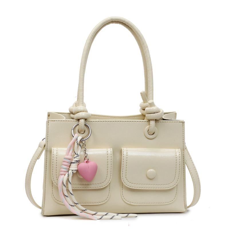 Bolso Tote popular de este año, nuevo bolso de verano 2025, bolso de hombro de amor casual, bolso de mensajero simple para mujer