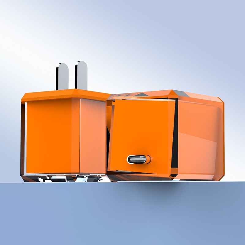 Pequeño cubo de hielo cabeza de llenado sola boca C naranja