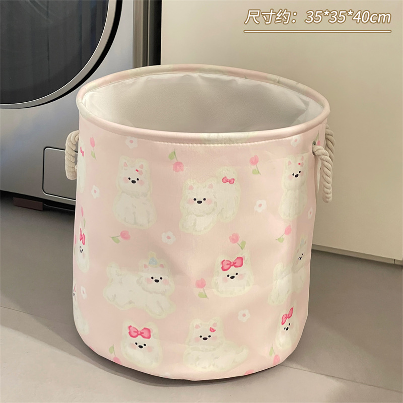 Cesta de ropa sucia de gato lindo Cesta de almacenamiento de ropa sucia Cesta de ropa sucia Cubo de almacenamiento de muñecas Cesta de lavandería Cesta de ropa de dormitorio doméstico