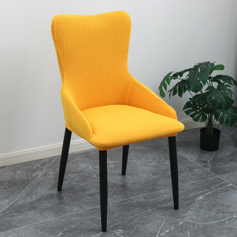 Cubierta de silla elástica Reposabrazos de forma especial cubierta de silla simple engrosada polar apoyabrazos respaldo integrado cuatro estaciones