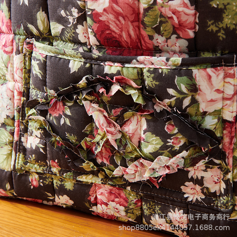 対外貿易輸出家庭布芸収納バスケット韓国式田園風携帯下着雑物整理枠機洗濯収納バスケット