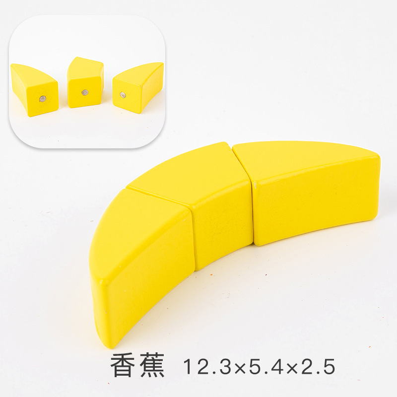 Los niños juegan casa cocina juguetes madera magnética verduras y frutas cortar madera frutas y verduras a granel traje al por mayor