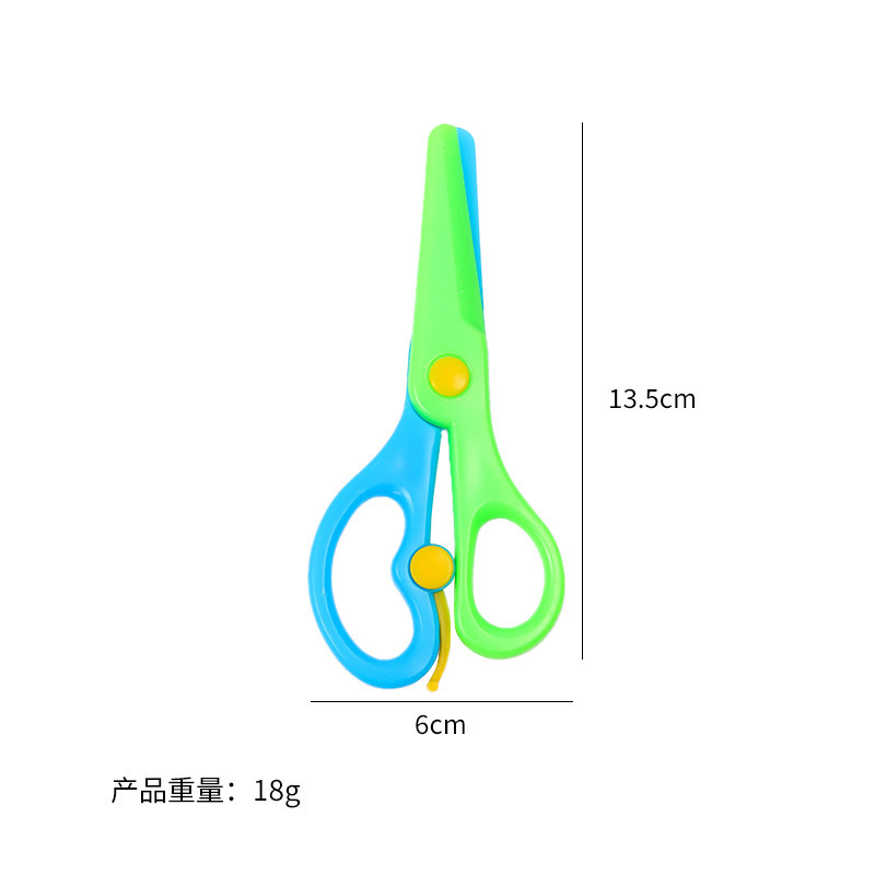安全はさみ、プラスチックカラーハサミ、学生や子供用手作りDIYハサミ、子供用紙カットハサミ、幼児用プラスチックハサミ|undefined