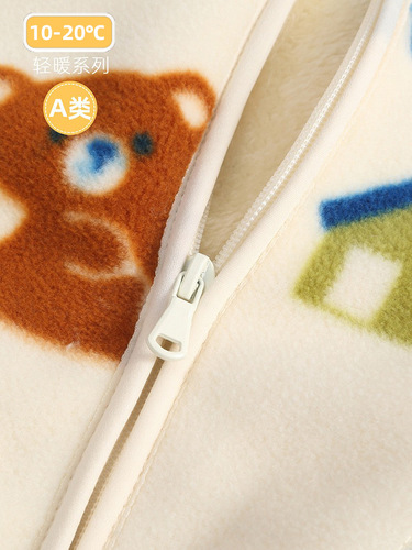 Boys' Spring and Autumn Outerwear 2025 New Children's Fleece Girls' Autumn Clothes Baby Thickened Winter and Autumn Fleece Top