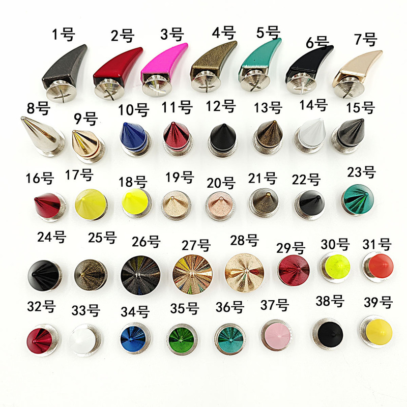 Large and Small Horn-Shaped Curved Spike Shoe Accessories, Shoe Flower Decorations, Garden Shoe Accessories, Slipper Decorations, Trendy