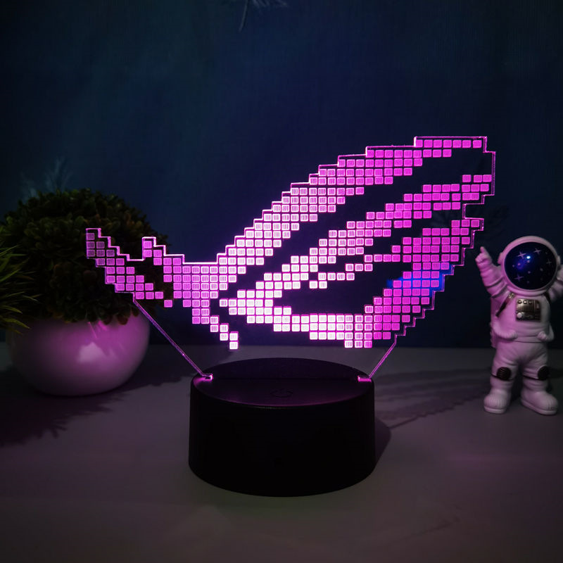 Lámpara 3D decorativa estilo gaming con diseño de mando