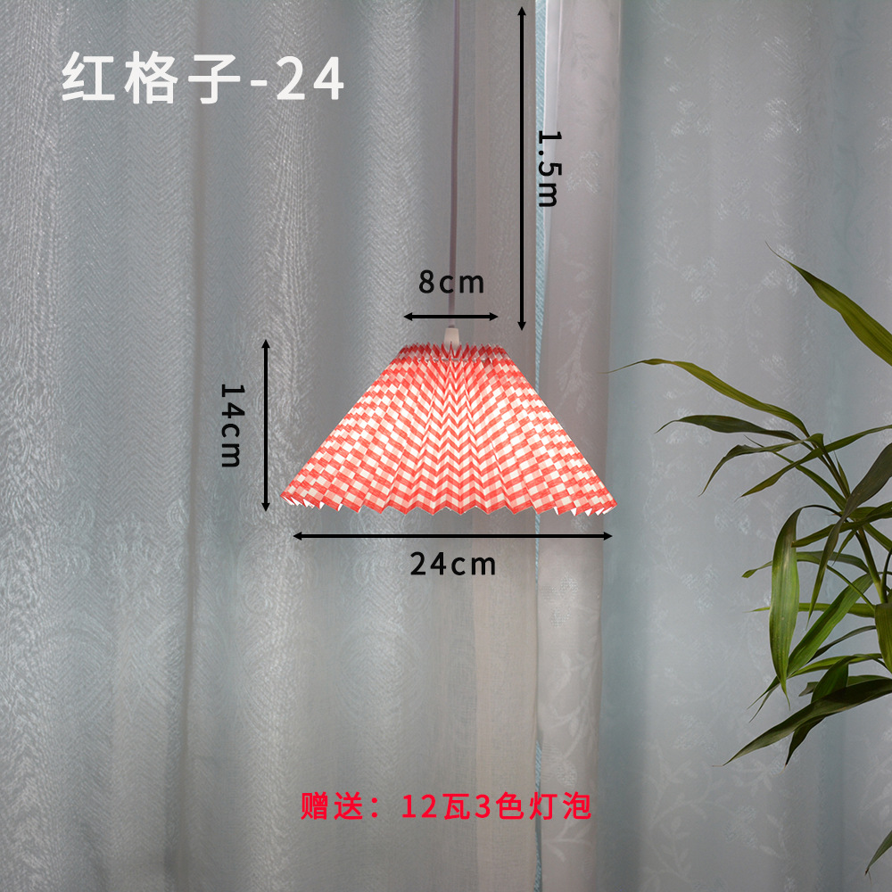 Sala de estar americana simple retro nórdico plisado cálido dormitorio comedor estudio mediados de la antigua Luz de lujo moderna araña