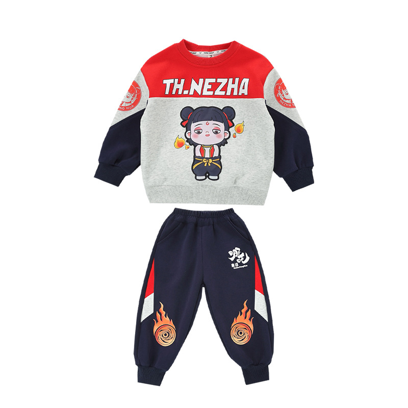 7776 Traje de primavera y otoño para niños 2025 nueva ropa de moda, guapo y de moda, suéter de bebé para hombres, moda deportiva