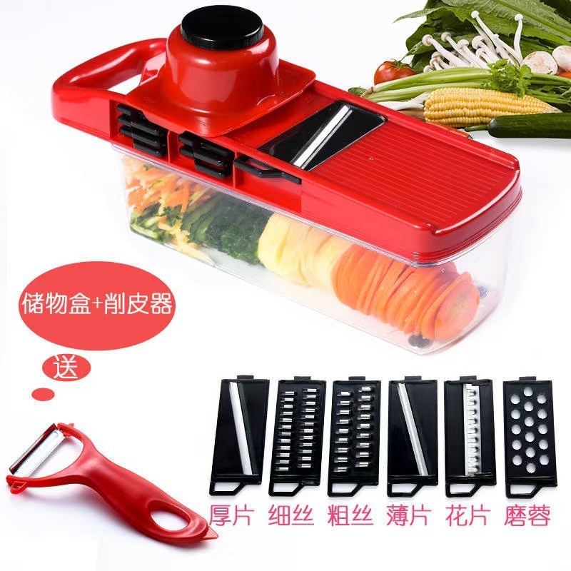 国境を越えた供給多機能野菜カッターダイサーポテトシュレッダーおろし金スライサー家庭用必須アーティファクト|undefined
