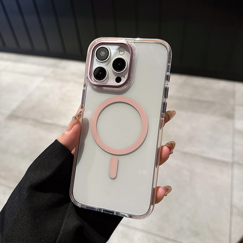 Apple 17promax、iPhone14、15、13対応、磁気吸着式、透明、耐衝撃、全面保護ケース|undefined