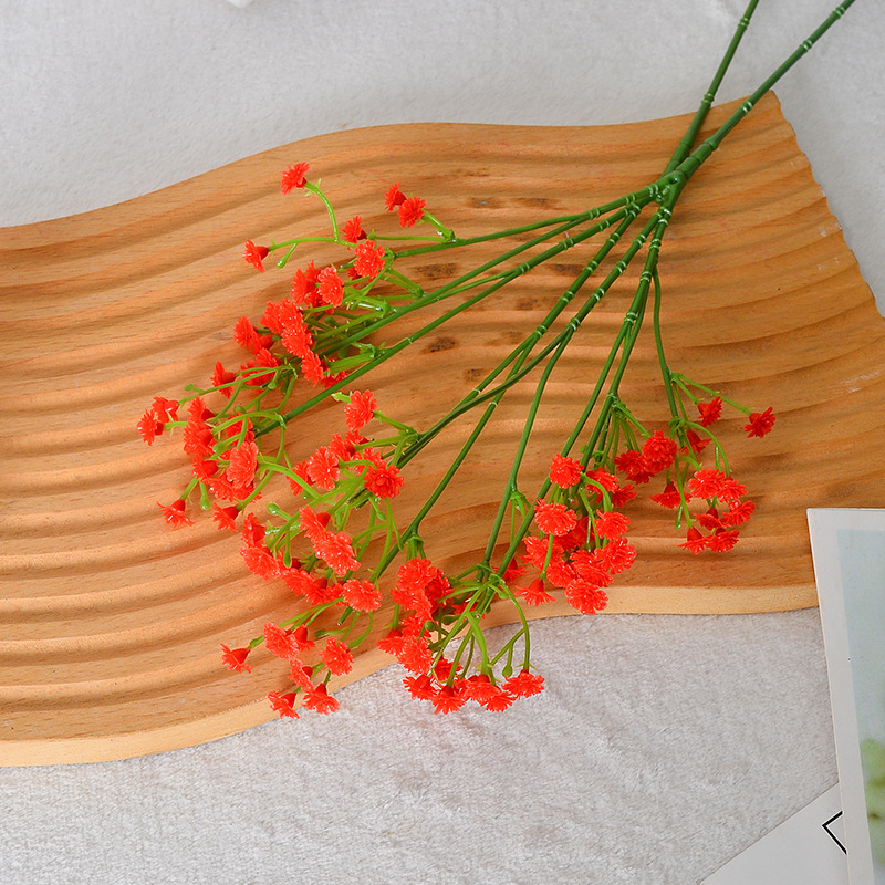 42CM-Rojo Gypsophila