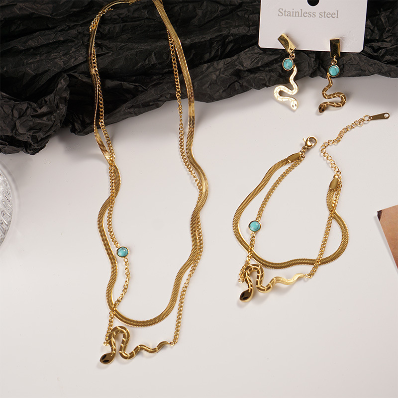 Unisex Fashion Snake Titanium Steel Other Necklace Stainless Steel Necklaces