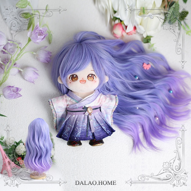 Cross-Border Hot Selling Customized Headgear Cotton Chemical Fiber Hair Full Headgear Bjd Male and Female Doll Ponytail Wig Manufacturer Wholesale Cross-Border Hot Selling Customized Headgear Cotton Chemical Fiber Hair Full Headgear Bjd Male and Female Doll Ponytail Wig Manufacturer Wholesale