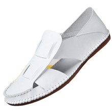 外贸跨境2025夏季新款男士外穿沙滩鞋软底潮流休闲鞋透气凉鞋616