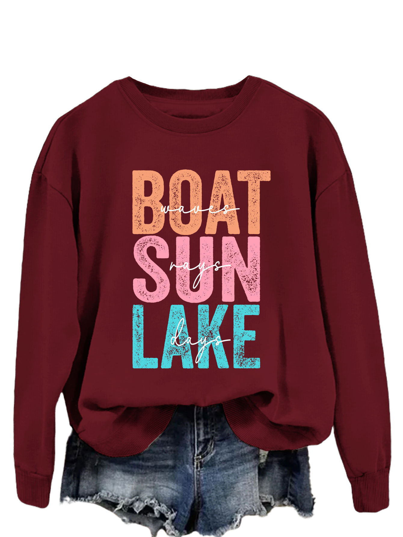 wine red sweater (white color picture)