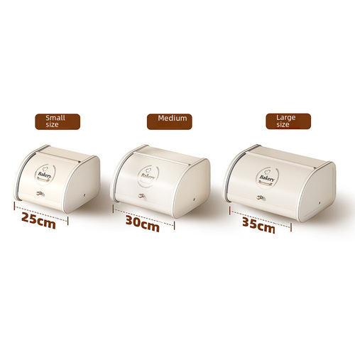 Nordic-style bread box living room dormitory storage box high-end organizing box hinged storage iron box storage box