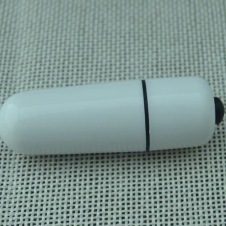 Jiuai Mini Bullet Vibrator Single-Frequency Massage Stick in White TPE and ABS — detail image 1
