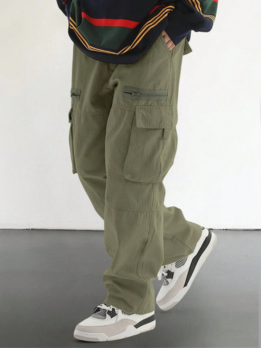 2025 Cross-border Amazon Best-seller American Retro Versatile Work Pants Men Street Fashion High Street Casual Pants