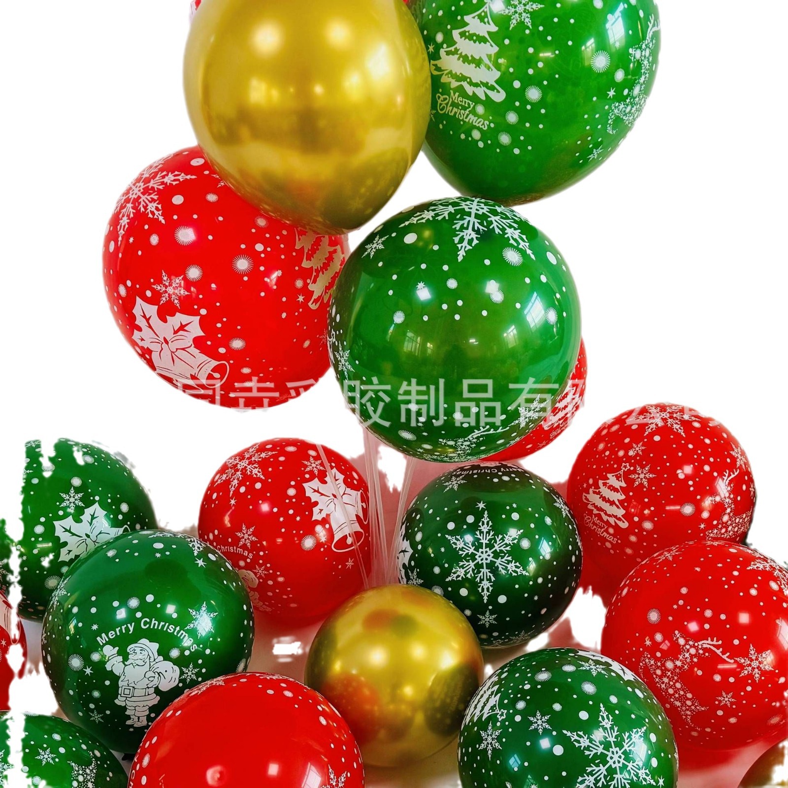 Globos de Navidad impresión de impresión Christmas decorativos suministros de decoración de Navidad globos de decoración