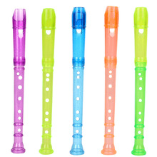 8孔迷你竖笛 儿童早教透明小笛子创意宝宝乐器吹奏音乐玩具礼品