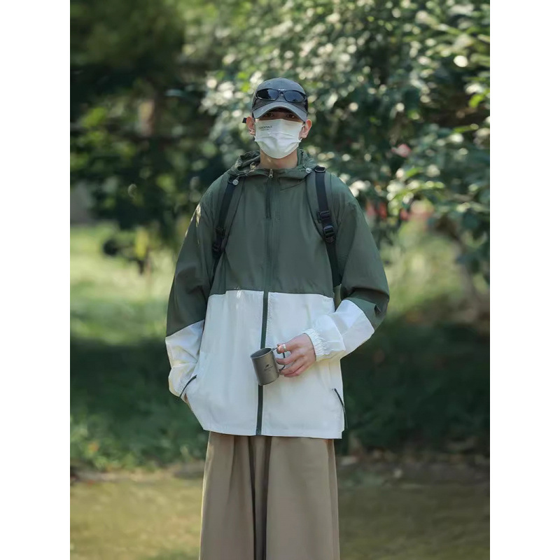 Hombres y mujeres 2024 nuevas parejas de verano ropa de protección solar para hombres y mujeres abrigo al aire libre anti-UV transpirable