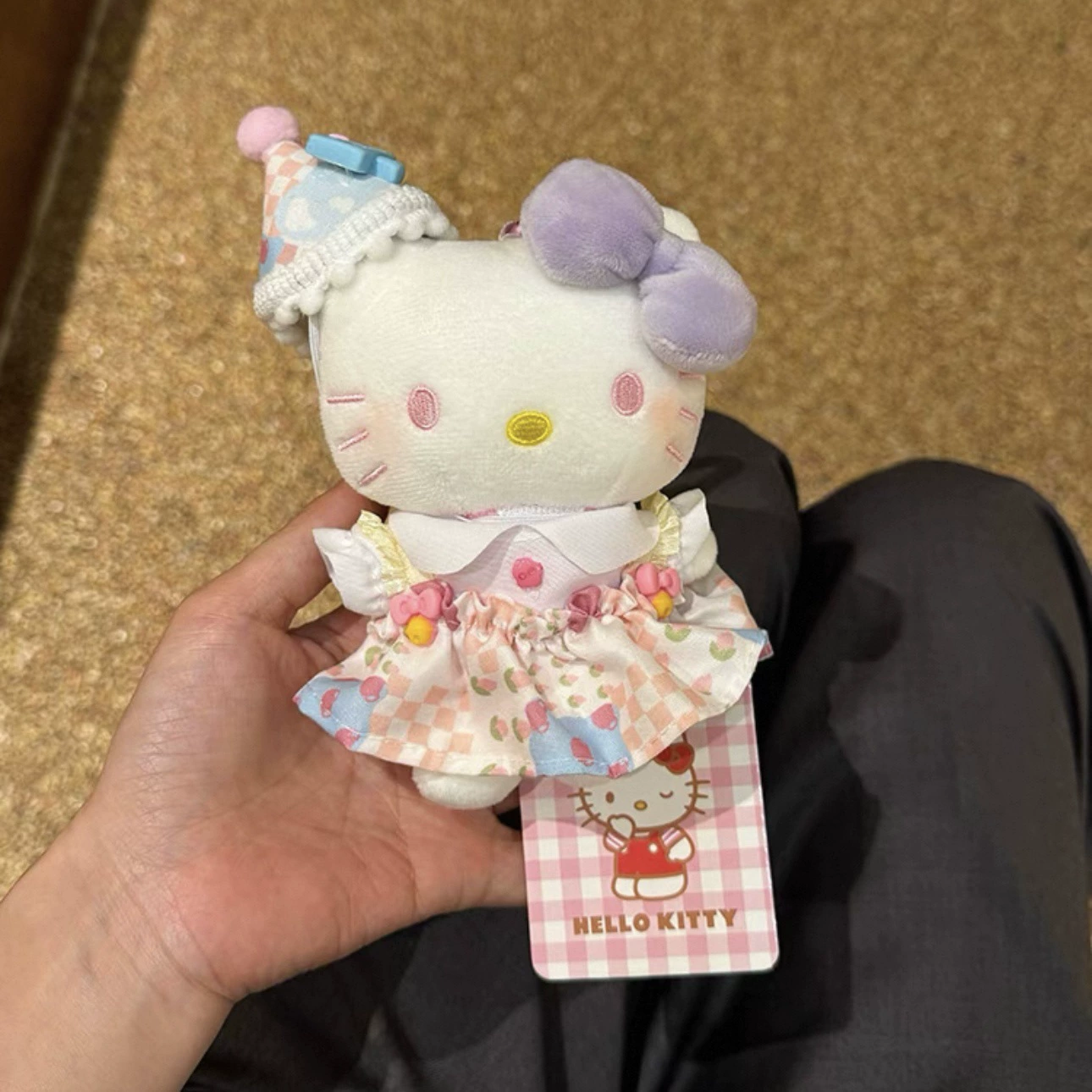 Hello Kitty, sanrio, оригинальная плюшевая подвеска, кукла, брелок, украшение сумки