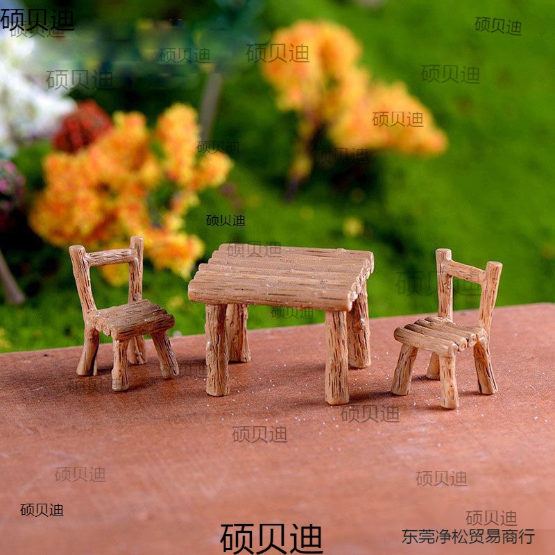 Decoration Sand Table Sofa Micro Table Chair Cake Resin Car Fish Tank Ornaments Flower Pot Landscape