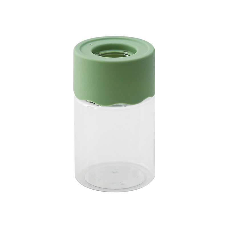 Hidroponía transparente simple maceta de plástico de flor de rosa verde vasijas redondas sala de estar oficina fábrica de decoraciones para el hogar