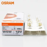 Трансграничный osram Osram Широкоформатный фонарь T10 Bubbs 12V Автомобильный номерной фонарь задний фонарь W5W Внутренний фонарь 2825