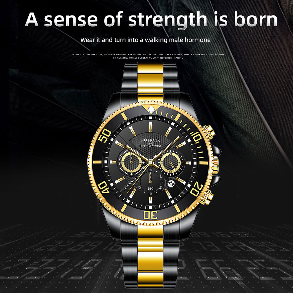 Luxury Gold Green Watch 1