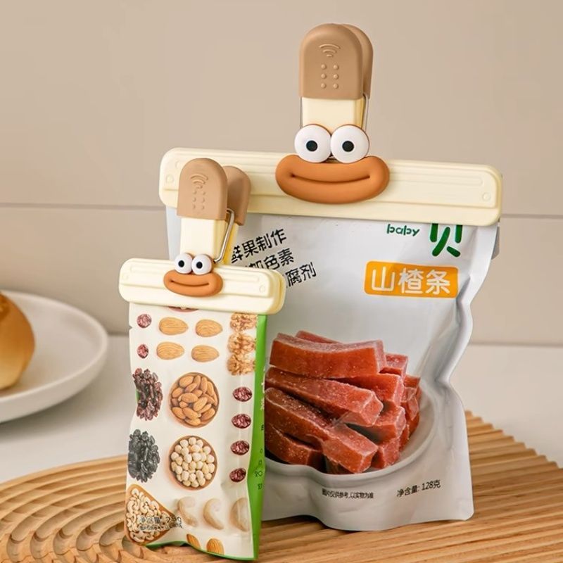 Clip de sellado de alimentos Clip de sellado a prueba de humedad Snack pequeño clip de alimentos domésticos bolsa de preservación de leche en polvo té sello artefacto mágico