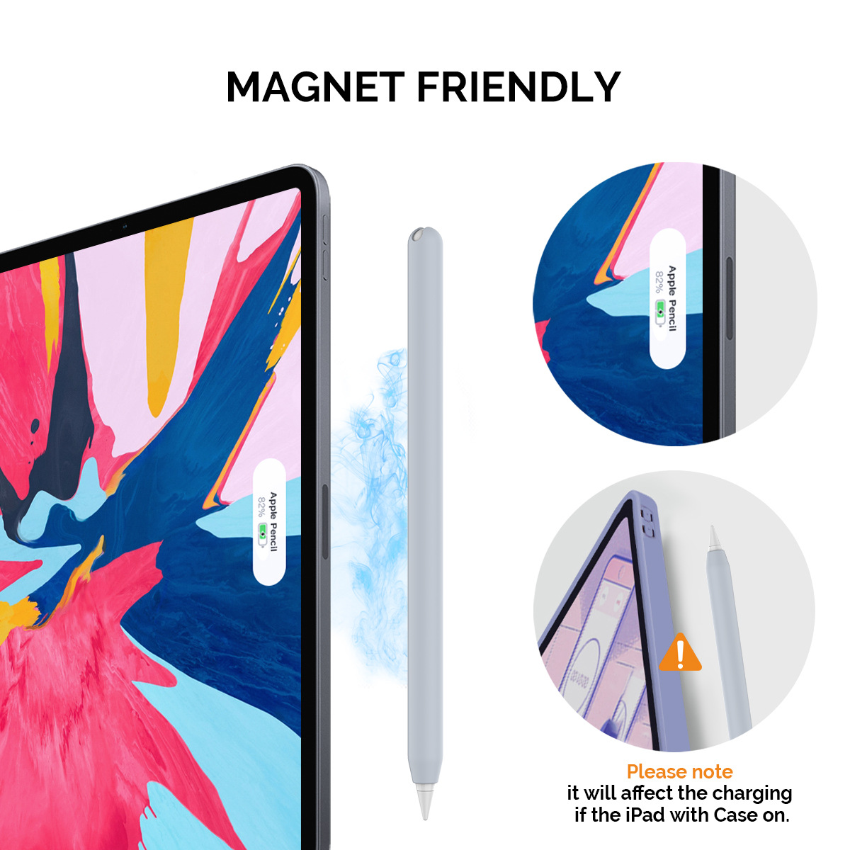 Funda para Apple Pencil Estuche para bolígrafos de silicona Apple PencilPro & Estuche para bolígrafos de segunda generación Estuche protector para lápiz para iPad