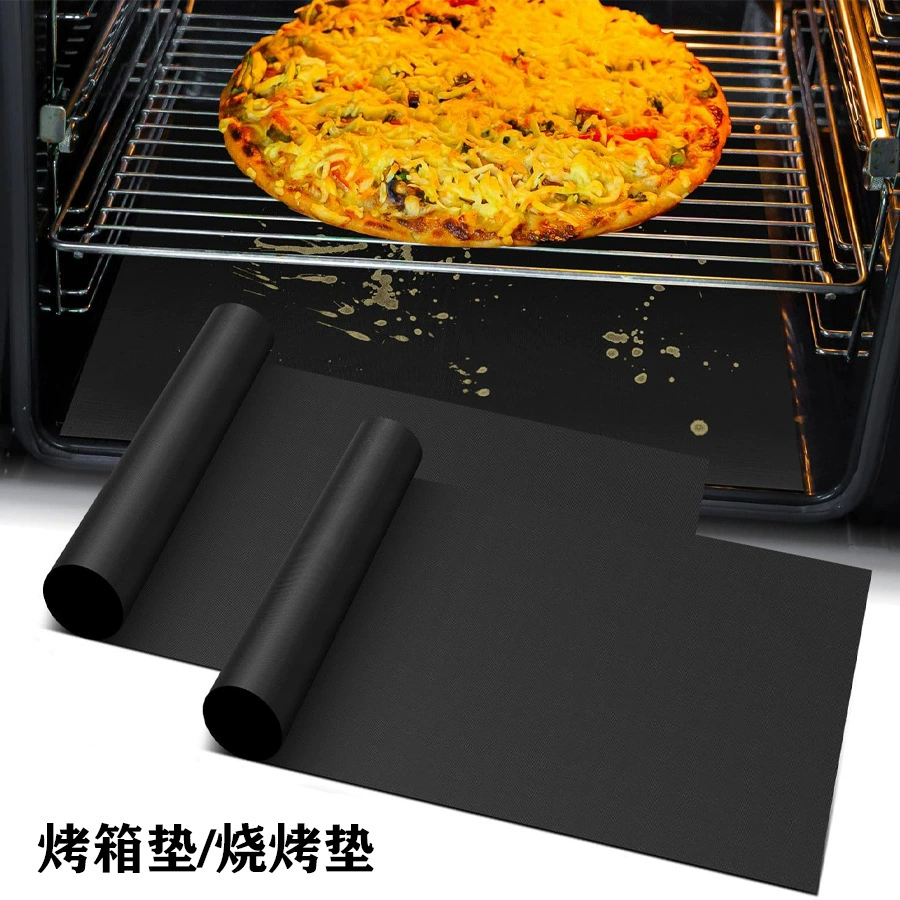 跨境特氟龙烤箱垫不沾耐高温烧烤垫厨房烘焙烤盘垫40*33cm平铺装