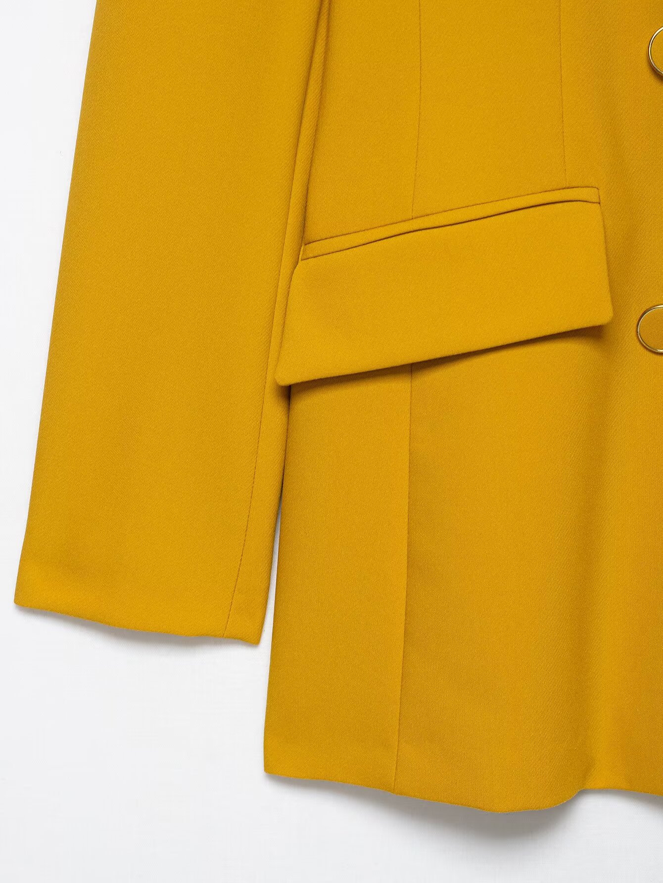 Dames broekpak met blazer met schoudervullingen en hoge taille_voghion.com