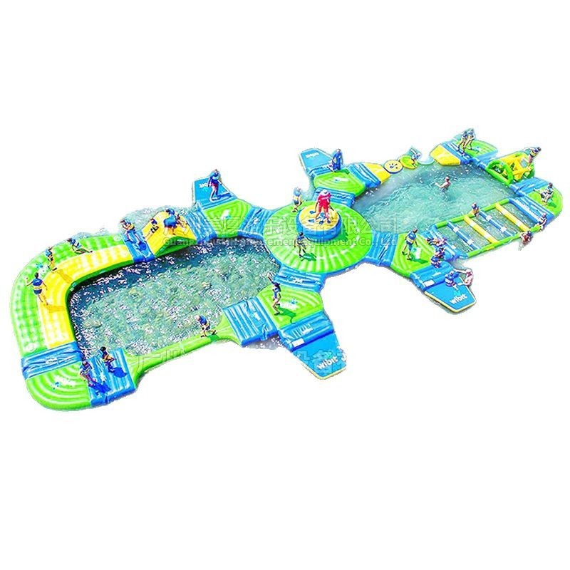 Fabricantes de equipos de parques acuáticos gran soporte móvil al aire libre piscina infantil agua inflable tobogán de juguete