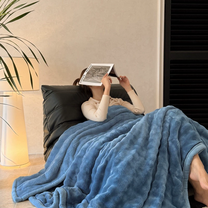 Plush duvet, sofa for sleep, keep warm cloak, increased thickness