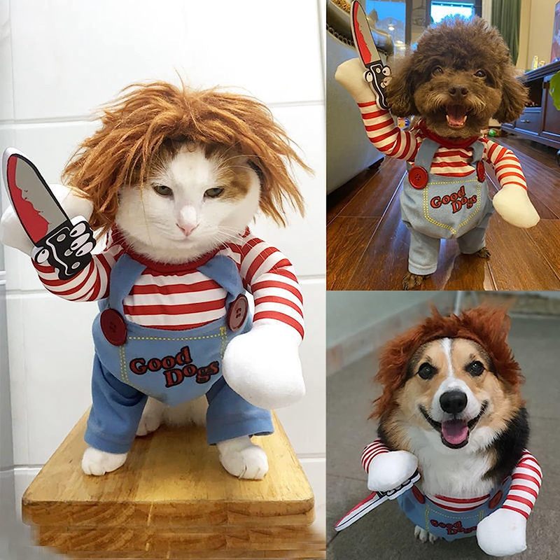 アマゾンペット犬変身衣装クリエイティブ面白い犬パーソナライズされた面白い服ハロウィン猫と犬の変身服|undefined