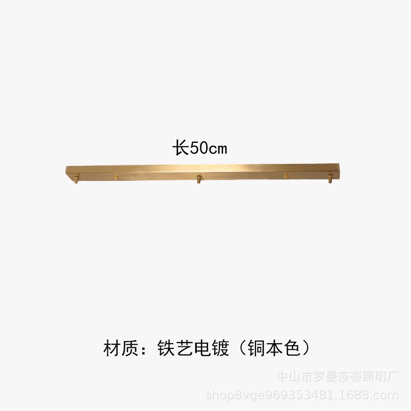 Disco largo, disco, caja de ventosa, accesorios, oro negro, candelabro de restaurante de tres cabezas y cuatro cabezas, lámparas de iluminación especiales, hardware