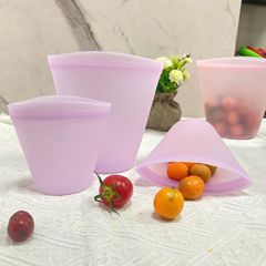 厂家热销 硅胶保鲜袋食品袋 厨房用品家用保鲜收纳袋 食物分装袋