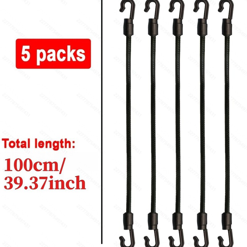 Supply of Outdoor Gear, Boat and Kayak Accessories, 2-Piece 6mm Elastic Rope with No-Lock Hook, in Stock
