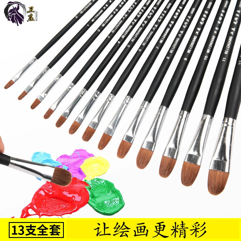 Brush, watercolour, gouache, art set