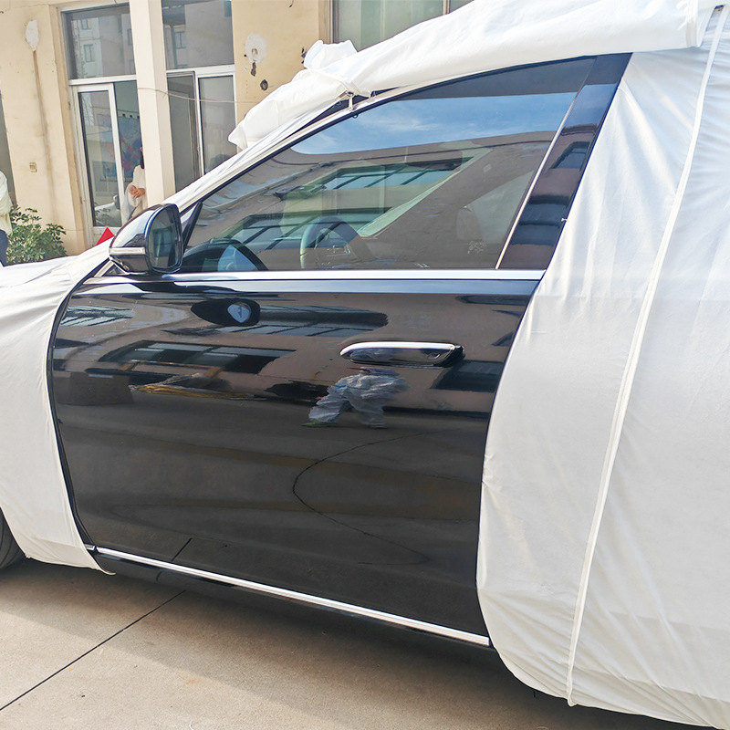 (2개) 새로운 에너지 자동차 재킷 전체 커버 순수 옥스포드 천 두꺼운 자동차 커버 방비 및 자외선 차단제 단일 레이어 유니버설