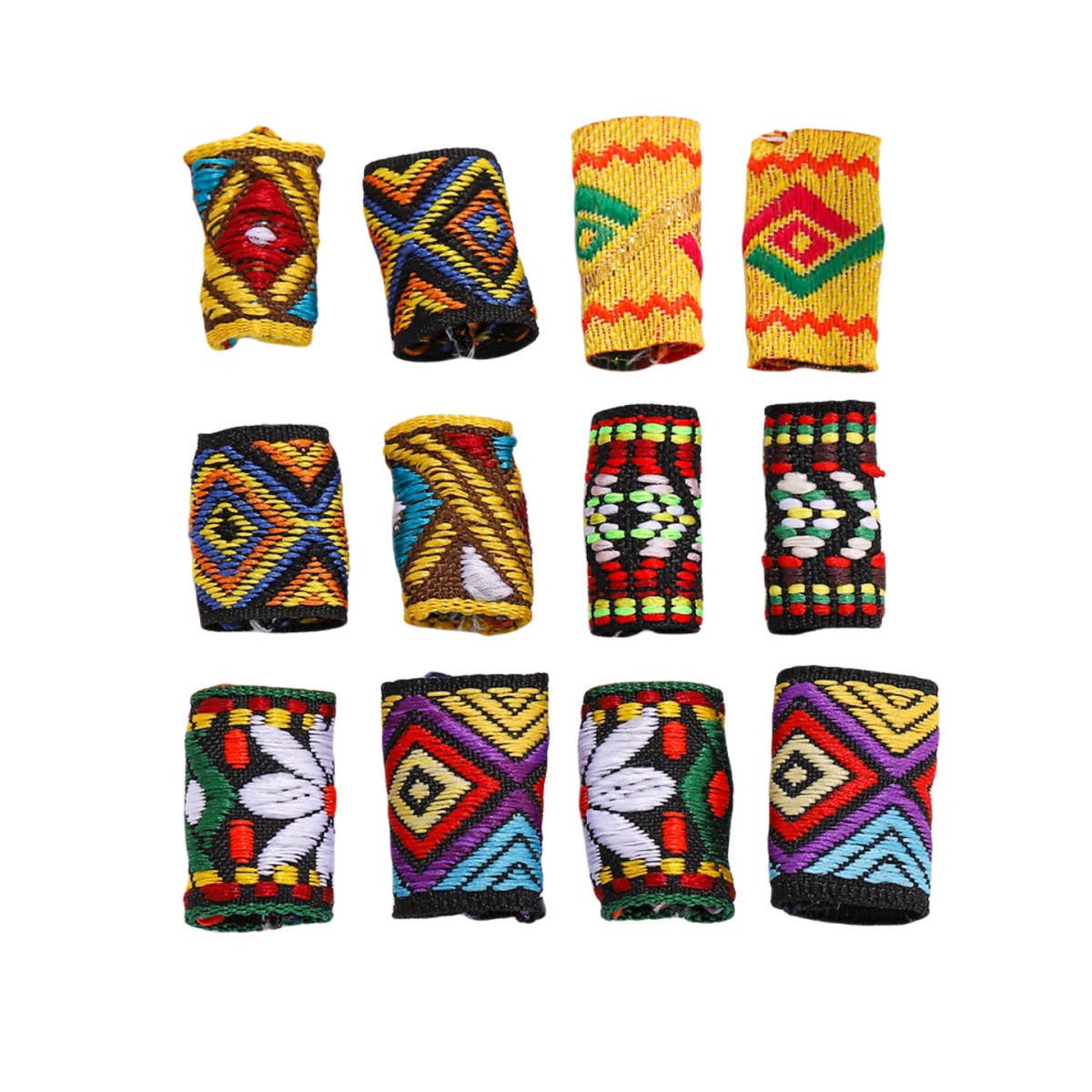 Trenza sucia Africana reggae peluca decoración tela de color anillo de pelo hebilla de pelo anillo de pelo tocado anillo de pelo joyería trenza sucia