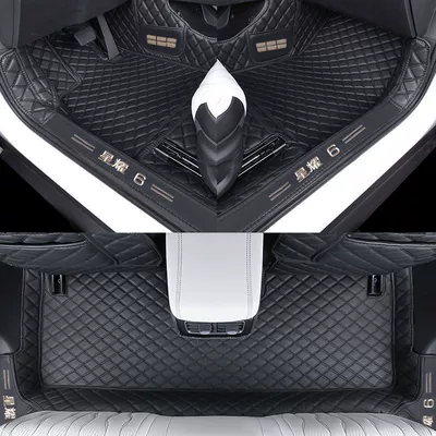 Special Car Floor Mats, Interior | Ayaqaltılar (Kovriklər) - star-6-single-layer-foot-pad-black