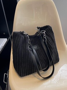 E 72127 Armpit Shoulder bag Corduroy��о�q�μ��