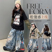 女童假两件长袖T恤春秋款2026新款儿童秋装你组库大女孩秋季套装