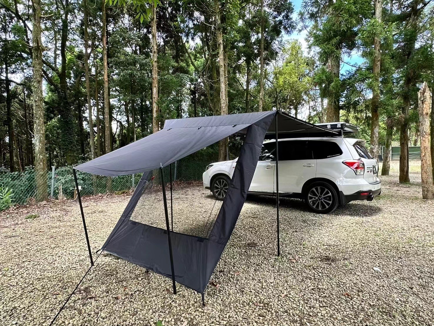 Car Side Tent, Suv Roof Side Tent, Vehicle-Mounted Outdoor Car Side Canopy, Sunshade, Car Side Canopy Tent
