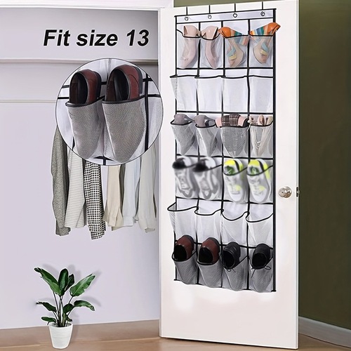 1pc 24 Grid Compartment Hanging Storage Bag Organizer Home